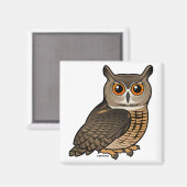 Euraziatische arend-owl magneet (Voorkant / Achterkant)