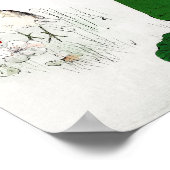 Euraziatische Boom Sparrow, Watanabe Seitei Poster (Hoek)