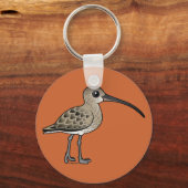 Euraziatische Curlew Sleutelhanger (Voorkant)