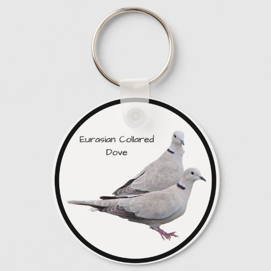 Euraziatische Duif Sleutelhanger (Voorkant)