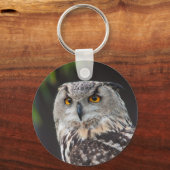 Euraziatische Eagle Owl Sleutelhanger (Voorkant)