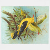  Euraziatische Golden Oriole Bird Fleece Deken (Voorkant (Horizontaal))