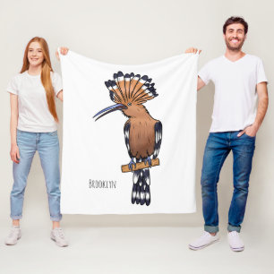 Euraziatische hop tekening illustratie fleece deken