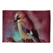 Euraziatische Jay (Garrulus glandarius) Kussensloop (Achterkant)