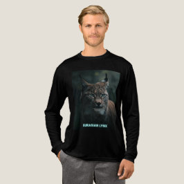 "Euraziatische Lynx – Krachtig Ontwerp voor Wilde  Tri-Blend Shirt