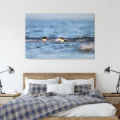 Euraziatische oestervanger canvas afdruk (Insitu (Slaapkamer))