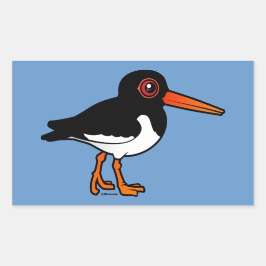 Euraziatische Oystercatcher Rechthoekige Sticker (Voorkant)