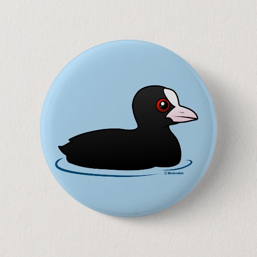 Euraziatische roet ronde button 5,7 cm (Voorkant)
