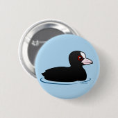 Euraziatische roet ronde button 5,7 cm (Voorkant /achterkant)
