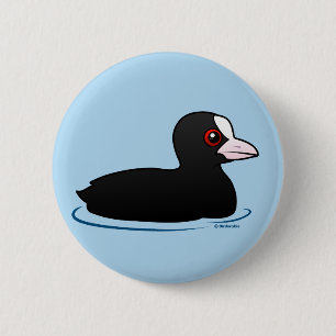 Euraziatische roet ronde button 5,7 cm