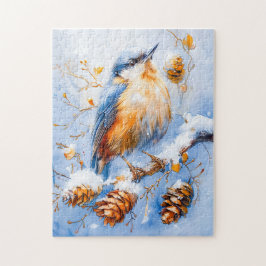Eurazische boomklever in Impressionistische stijl  Legpuzzel