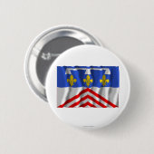 Eure-et-Loir-golfvlag Ronde Button 5,7 Cm (Voorkant /achterkant)