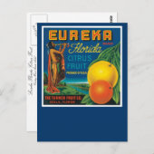 Eureka Brand Florida Citrus Fruit Briefkaart (Voorkant / Achterkant)