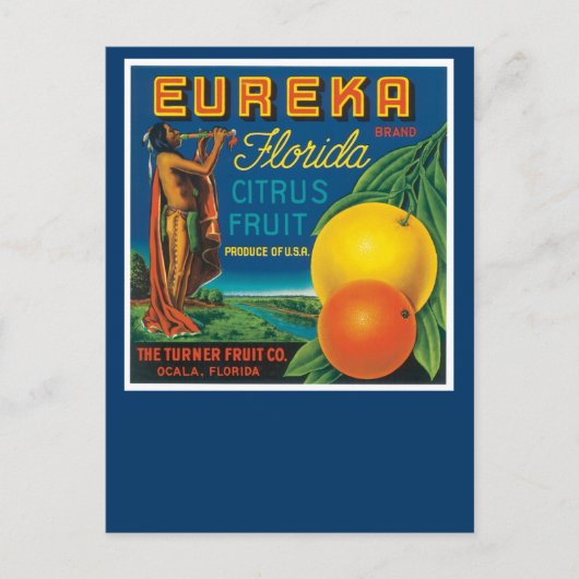 Eureka Brand Florida Citrus Fruit Briefkaart (Voorkant)