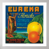 Eureka Brand Florida Citrus Fruit Poster (Voorkant)
