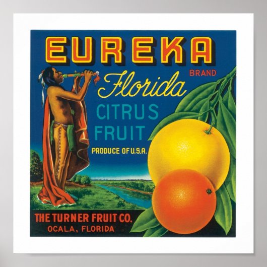 Eureka Brand Florida Citrus Fruit Poster (Voorkant)