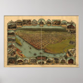 Eureka California 1902 Panoramic Map Poster (Voorkant)