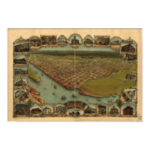 Eureka California 1902 Panoramic Map