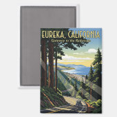 Eureka California Reizen Magneet (Voorkant / Achterkant)