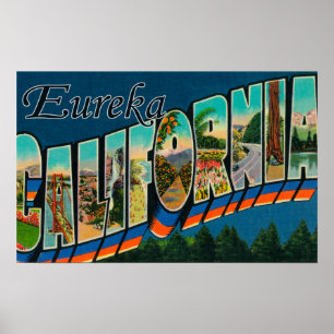 Eureka, Californië - grote letterscènes Poster