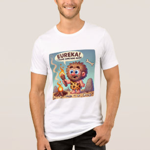 Eureka Caveman Grappige prehistorische ontdekkin Tri-Blend Shirt