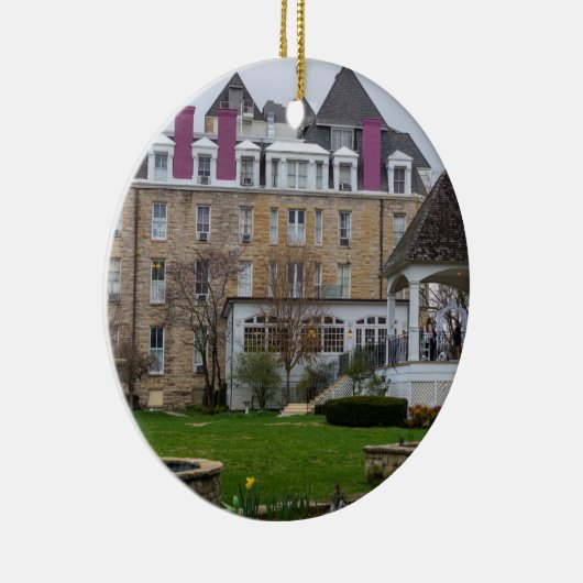 Eureka Crescent Keramisch Ornament (Rechts)