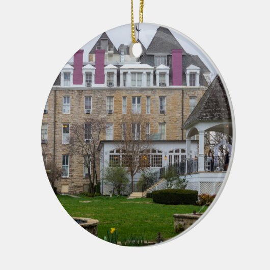 Eureka Crescent Keramisch Ornament (Links)