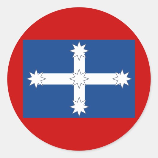 Eureka Flag Ronde Sticker (Voorkant)