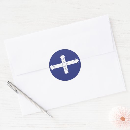 Eureka Flag Ronde Sticker (Envelop)