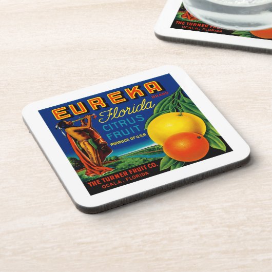 Eureka Florida Citrus Bier Onderzetter (Linkerzijde)