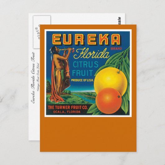Eureka Florida Citrus Fruit Briefkaart (Voorkant / Achterkant)