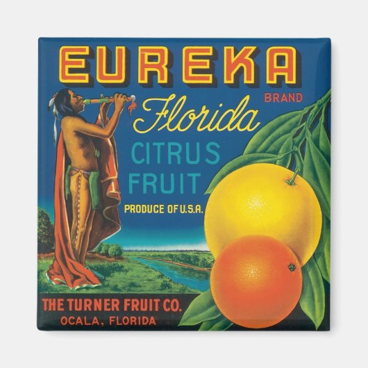 Eureka Florida Citrus Fruit Magneet (Voorkant)