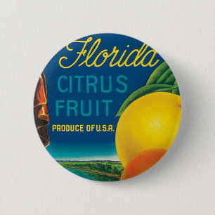 Eureka Florida Citrus Fruit Ronde Button 5,7 Cm