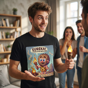 Eureka Holbewoner   Grappige Prehistorische Ontdek Tri-Blend Shirt