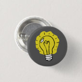 Eureka Idea Lightbulb Illustration Button (Voorkant /achterkant)