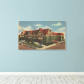 Eureka Inn Hotel Uitzicht in Eureka, Californië Canvas Afdruk (Insitu (Houten vloer))