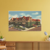 Eureka Inn Hotel Uitzicht in Eureka, Californië Canvas Afdruk (Insitu (Woonkamer))