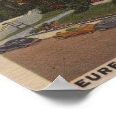 Eureka Inn Hotel Uitzicht in Eureka, Californië Poster (Hoek)