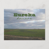 Eureka, Kansas Reizen Prairie Landschap Briefkaart (Voorkant)
