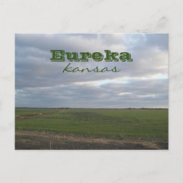 Eureka, Kansas Reizen Prairie Landschap Briefkaart