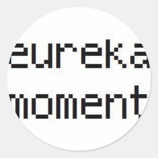 Eureka Moment Band Sticker (Voorkant)