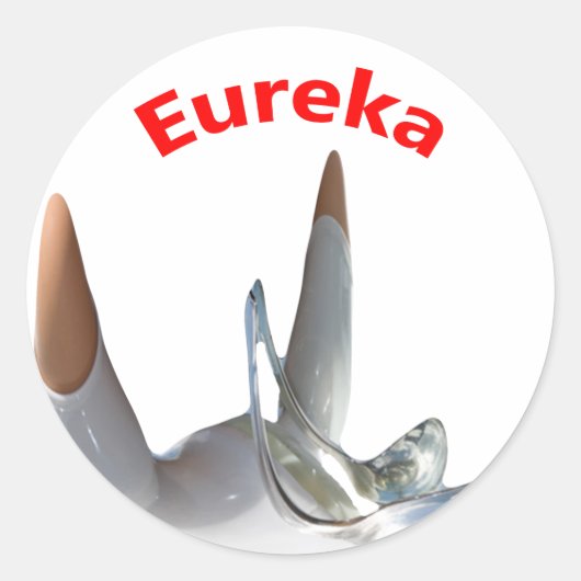 Eureka Ronde Sticker (Voorkant)