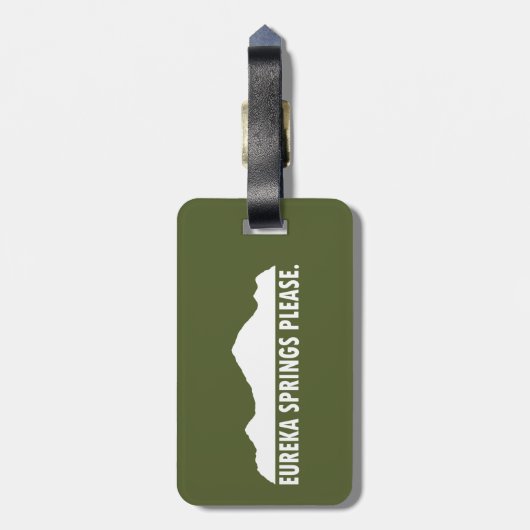 Eureka Springs alstublieft Bagagelabel (Achterkant verticaal)