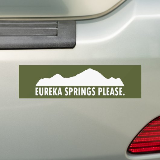 Eureka Springs alstublieft Bumpersticker (Op auto)