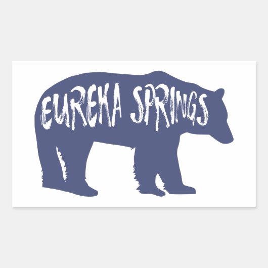 Eureka Springs Arkansas Beer Rechthoekige Sticker (Voorkant)