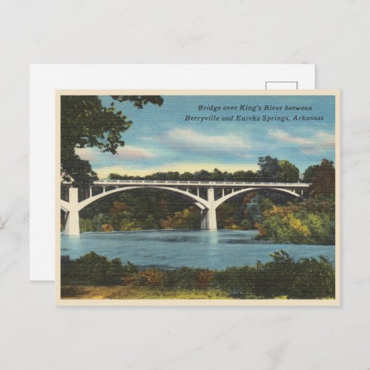 Eureka Springs Arkansas King's River Briefkaart (Voorkant / Achterkant)