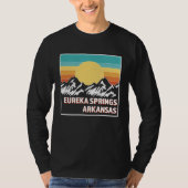 EUREKA SPRINGS ARKANSAS Retro sunset USA Souvenir T-shirt (Voorkant)