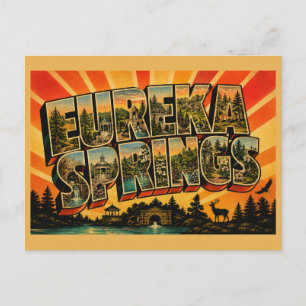 Eureka Springs Arkansas Victoriaanse bergstad Briefkaart
