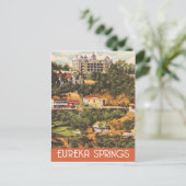Eureka Springs, Arkansas, vintage-reisstijl Briefkaart (Staand voorkant)