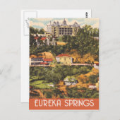 Eureka Springs, Arkansas, vintage-reisstijl Briefkaart (Voorkant / Achterkant)